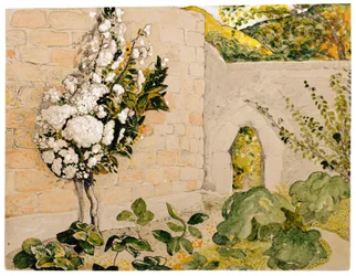 Birnbaum in einem ummauerten Garten, von Samuel Palmer